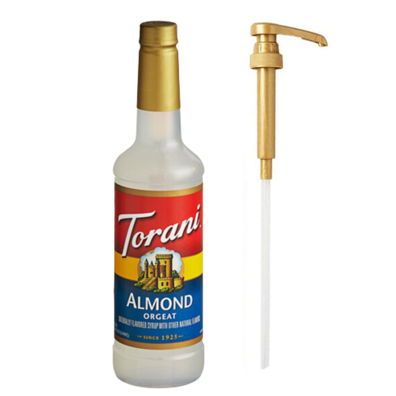 chicken pieces - Torani Almond (Orgeat) Flavoring Syrup Plastic 750 mL Bonus Squeeze Pump