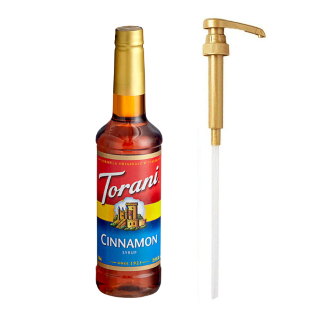 CHICKEN PIECES - Torani Cinnamon Flavoring Syrup Plastic 750 mL Bonus Squeeze Pump