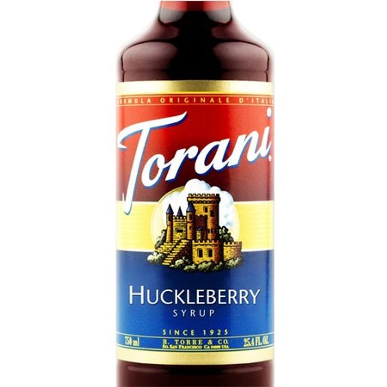 CHICKEN PIECES - Torani Huckleberry Flavoring Syrup Plastic 750 mL Bonus Squeeze Pump
