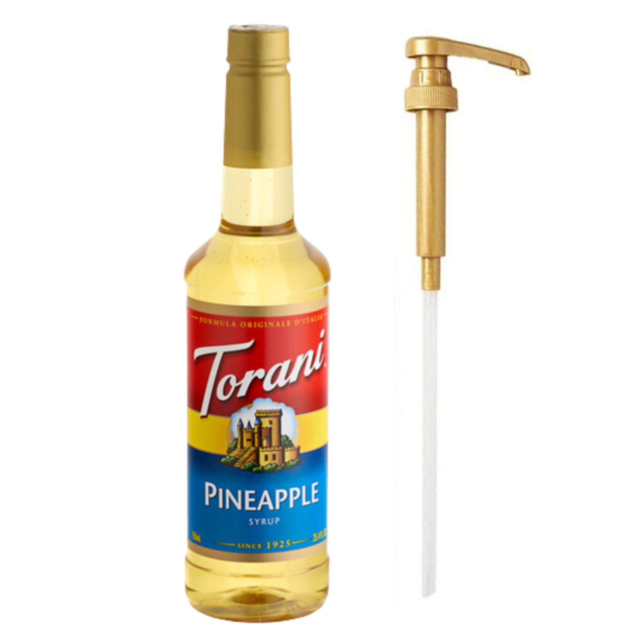 CHICKEN PIECES - Torani Pineapple Flavoring Syrup Plastic 750 mL Bonus Squeeze Pump