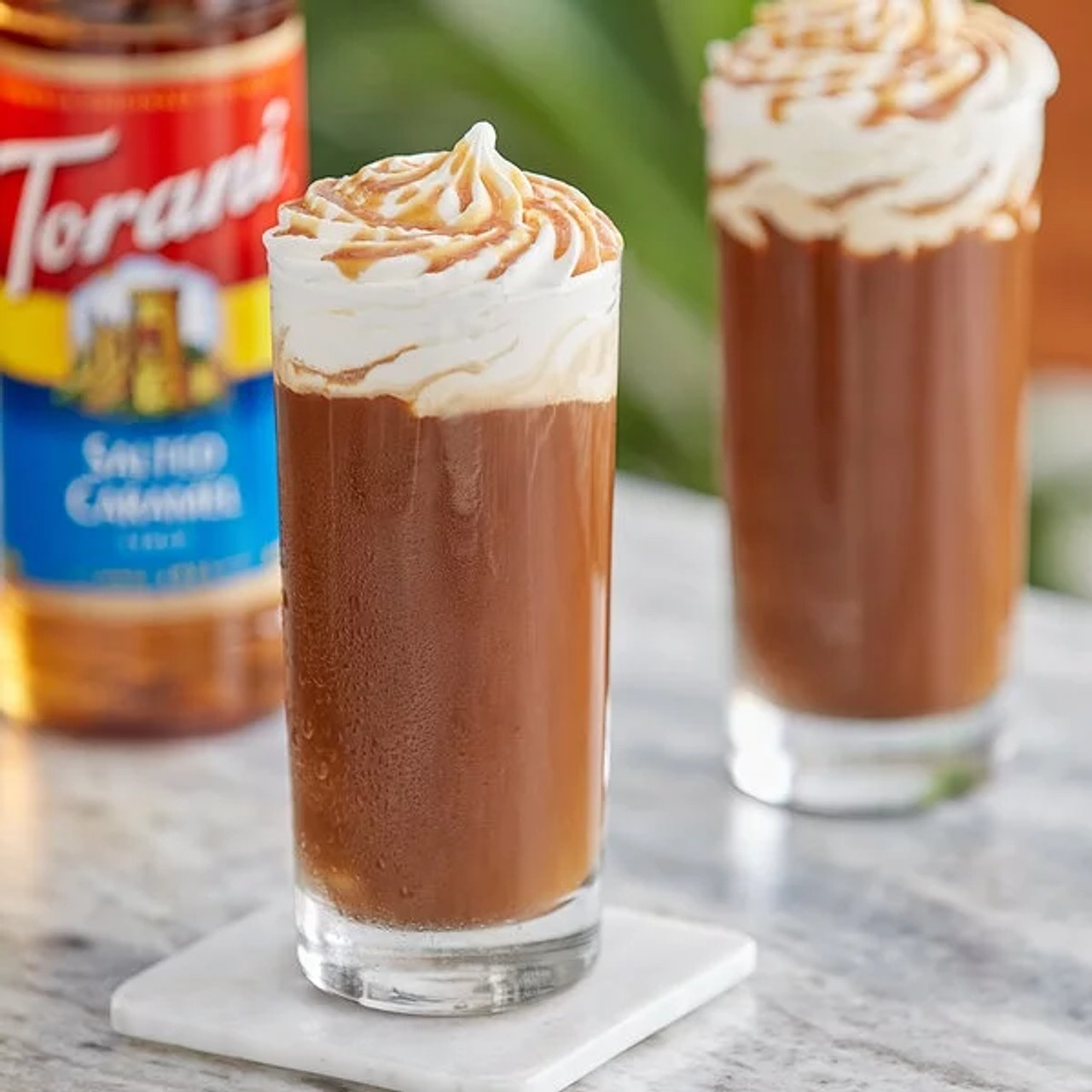 torani Torani Sugar-Free Salted Caramel Flavoring Syrup Plastic 750 mL Bonus Squeeze Pump