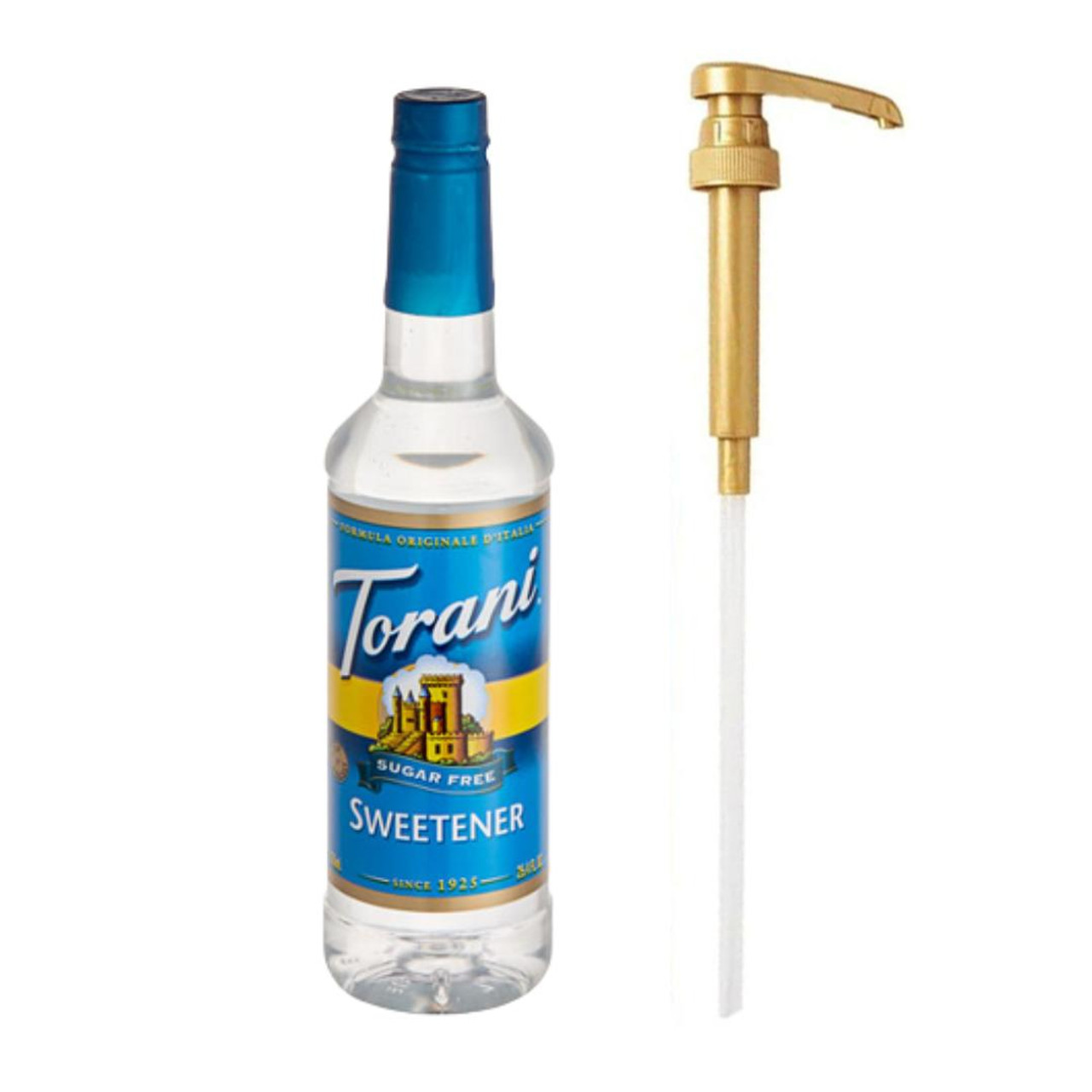 torani Torani Sugar-Free Sweetener Flavoring Syrup Plastic 750 mL Bonus Squeeze Pump 