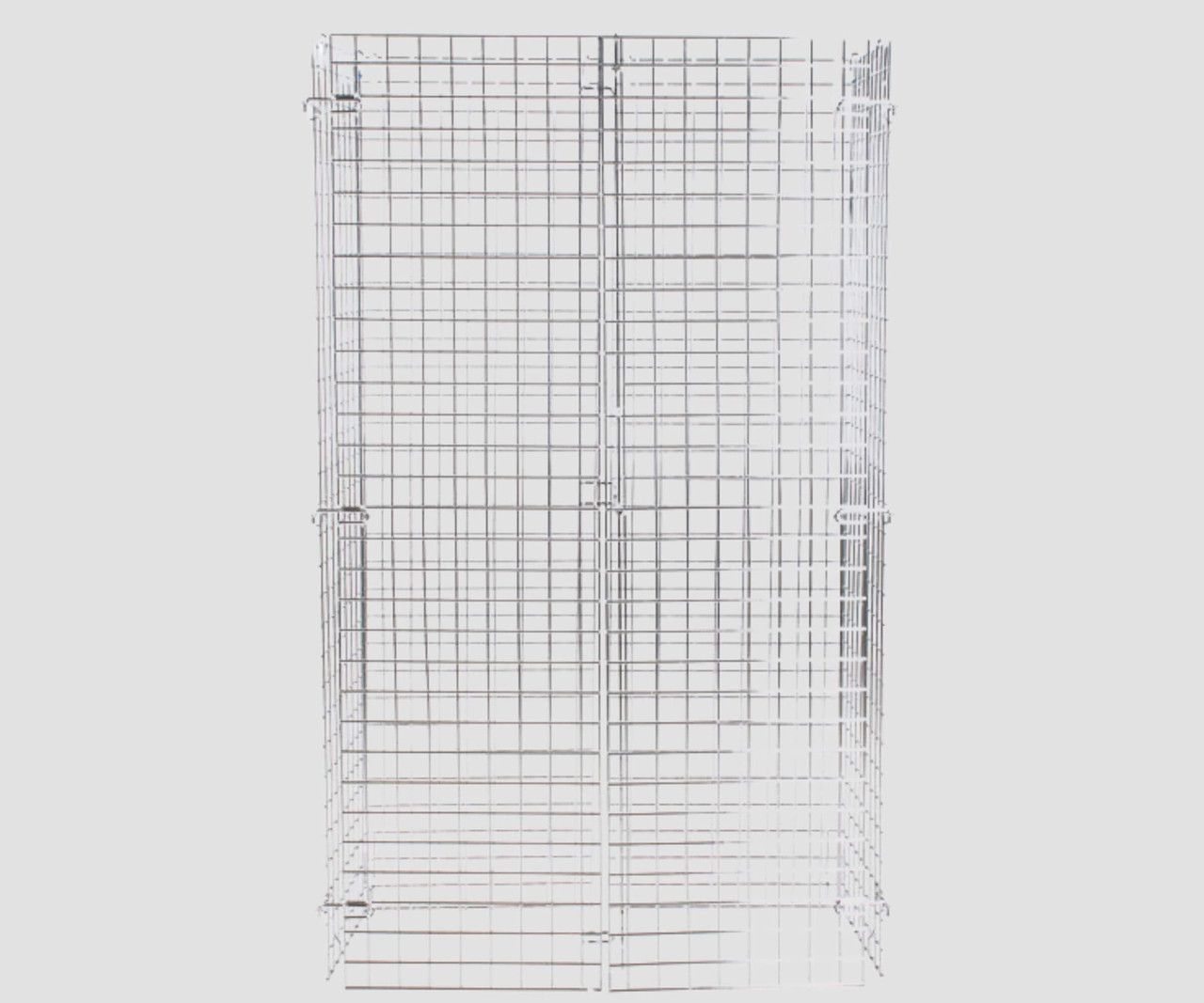 Chicken Pieces CP NSF Chrome Wire Security Cage - 18" x 36" x 61" | Secure Storage Solution