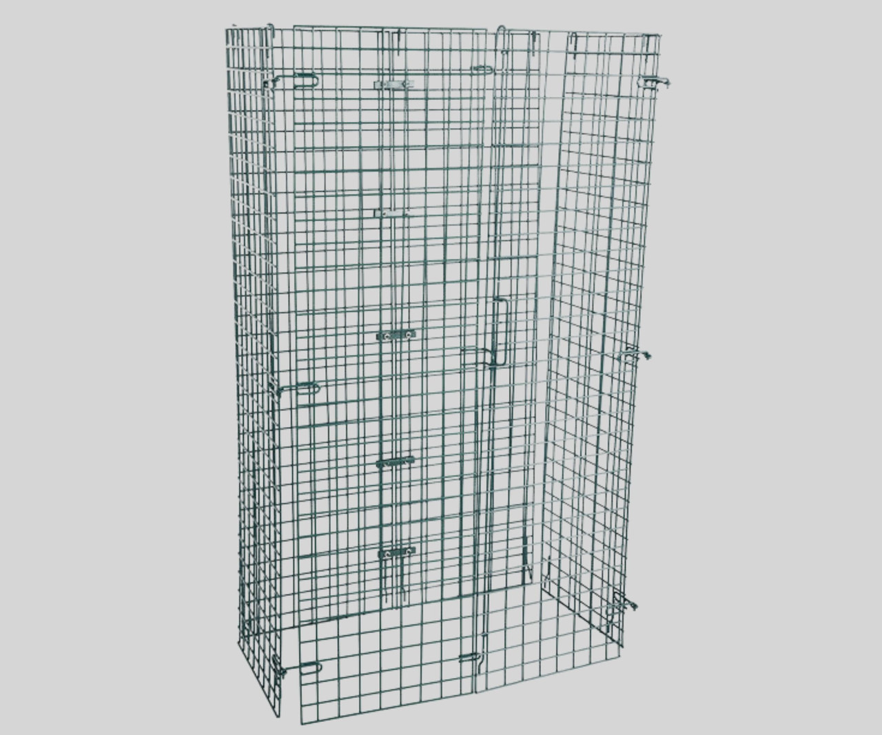 Chicken Pieces CP NSF Green Wire Security Cage - 18" x 36" x 61" | Secure Storage Solution