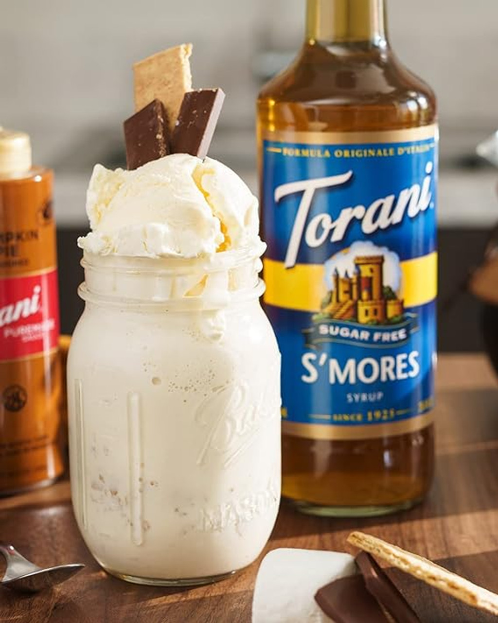 torani Torani Sugar-Free S'mores Flavoring Syrup Plastic 750 mL Bonus Squeeze Pump