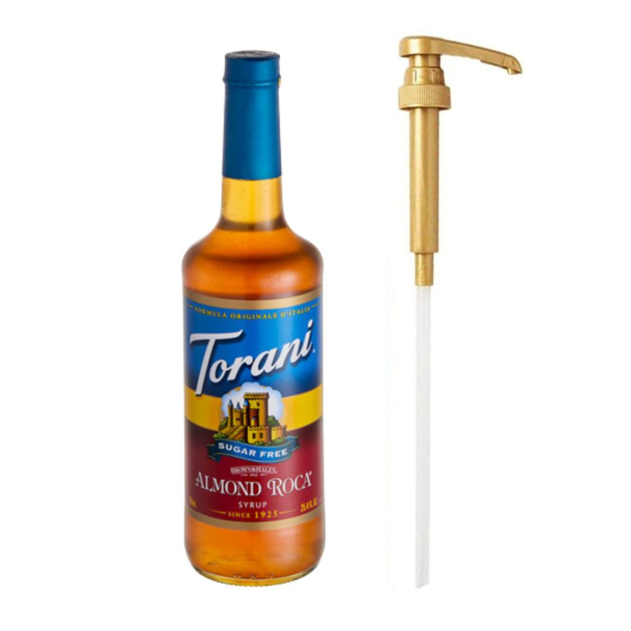 torani Torani Sugar-Free Almond Roca Flavoring Syrup Plastic 750 mL Bonus Squeeze Pump 