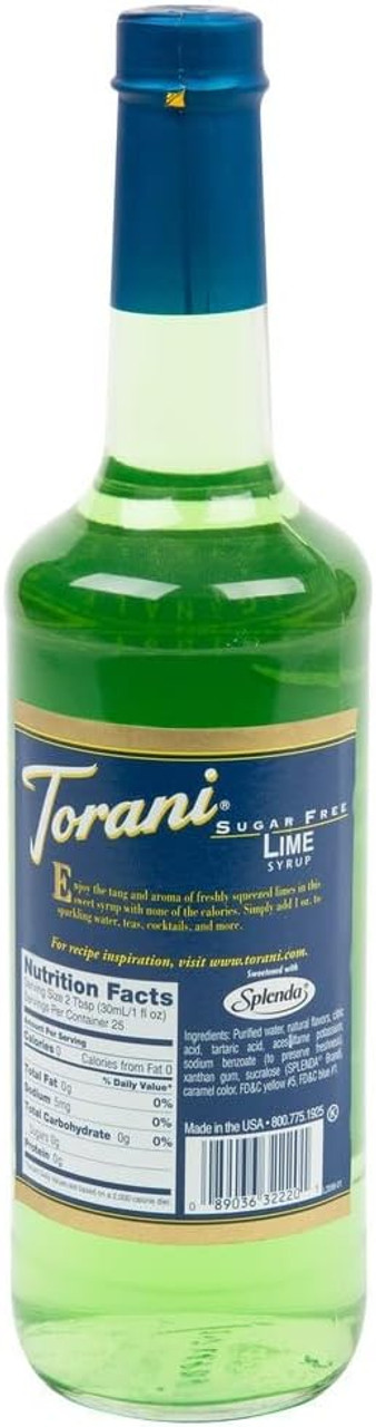 torani Torani Sugar-Free Lime Flavoring Syrup Plastic 750 mL Bonus Squeeze Pump
