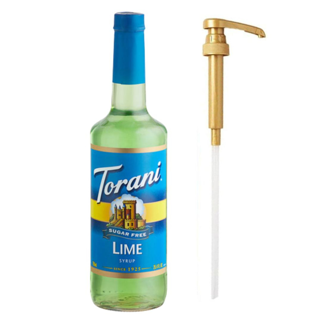 torani Torani Sugar-Free Lime Flavoring Syrup Plastic 750 mL Bonus Squeeze Pump 