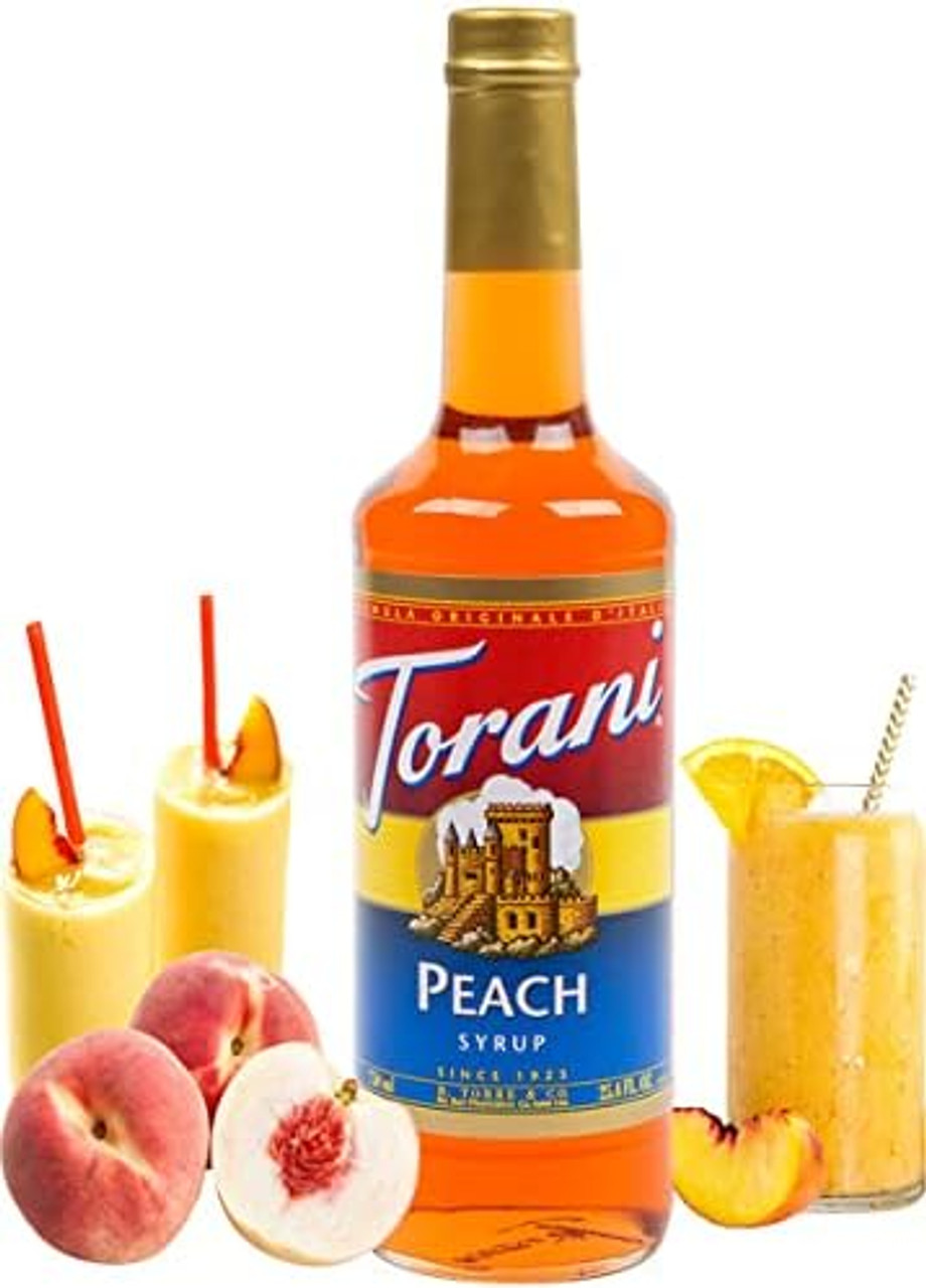 torani Torani Sugar-Free Peach Flavoring Syrup Plastic 750 mL Bonus Squeeze Pump