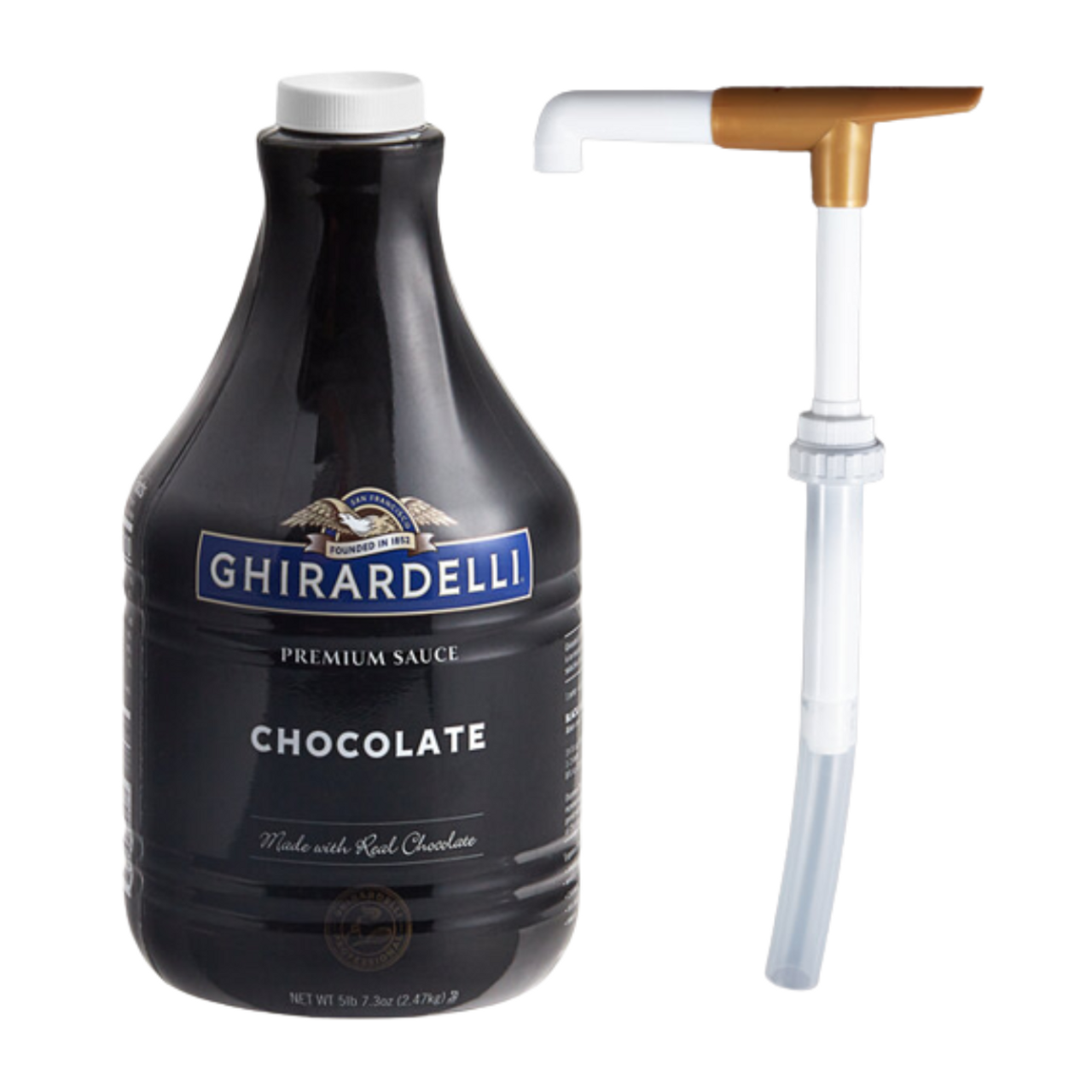 chicken pieces - Ghirardelli Black Label Chocolate Flavoring Sauce 64 fl. oz. Bonus Squeeze Pump