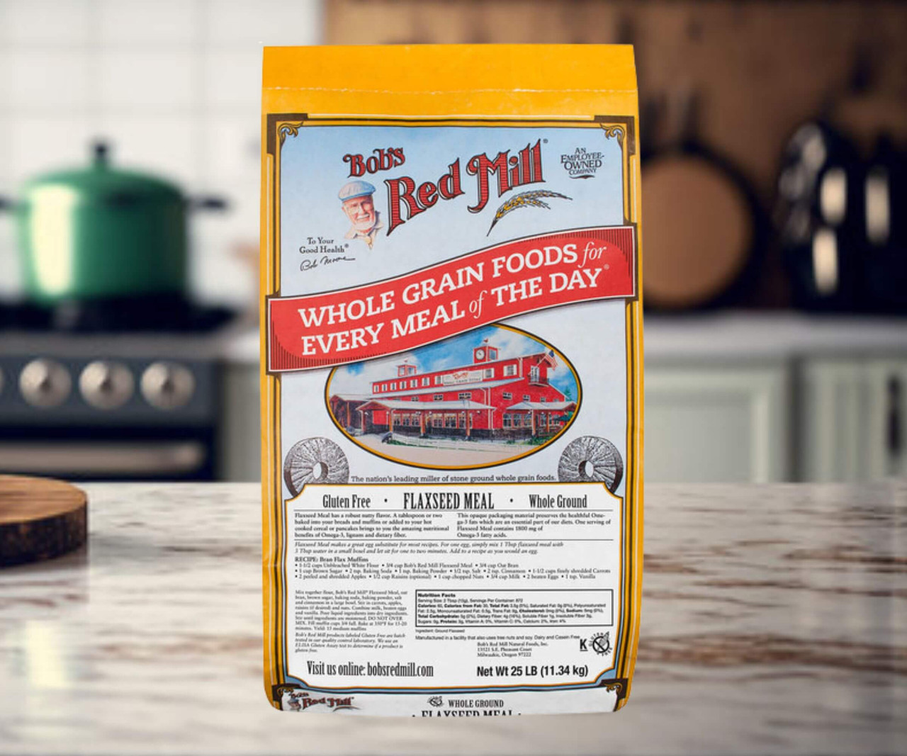 Bob's Red Mill Gluten-Free Ground Flaxseed Meal | 25 Lb/11.33 kgs