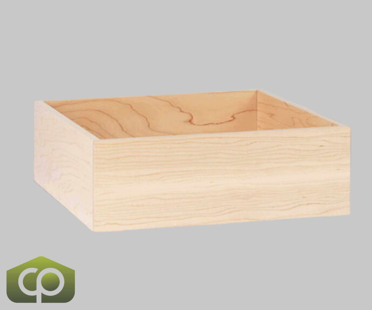 Cal-Mil Blonde 12" x 12" x 4" Maple Wood Merchandiser Box - Versatile Display Solution