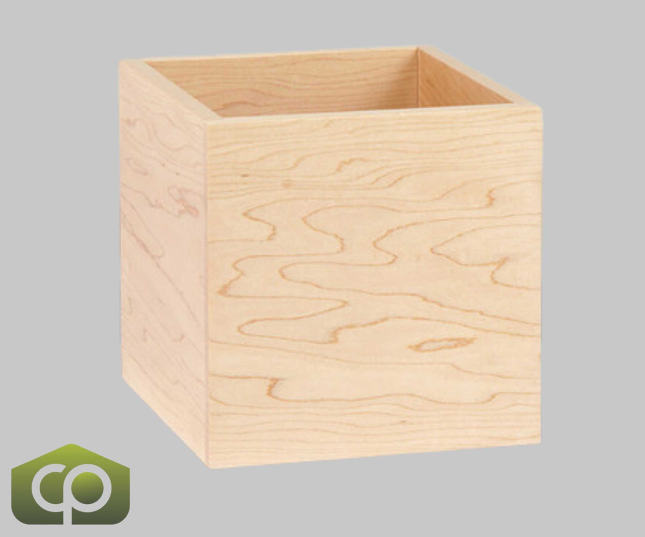 Cal-Mil Blonde 6" x 6" x 6" Maple Wood Merchandiser Box | Minimalistic Display for Snacks and Produce