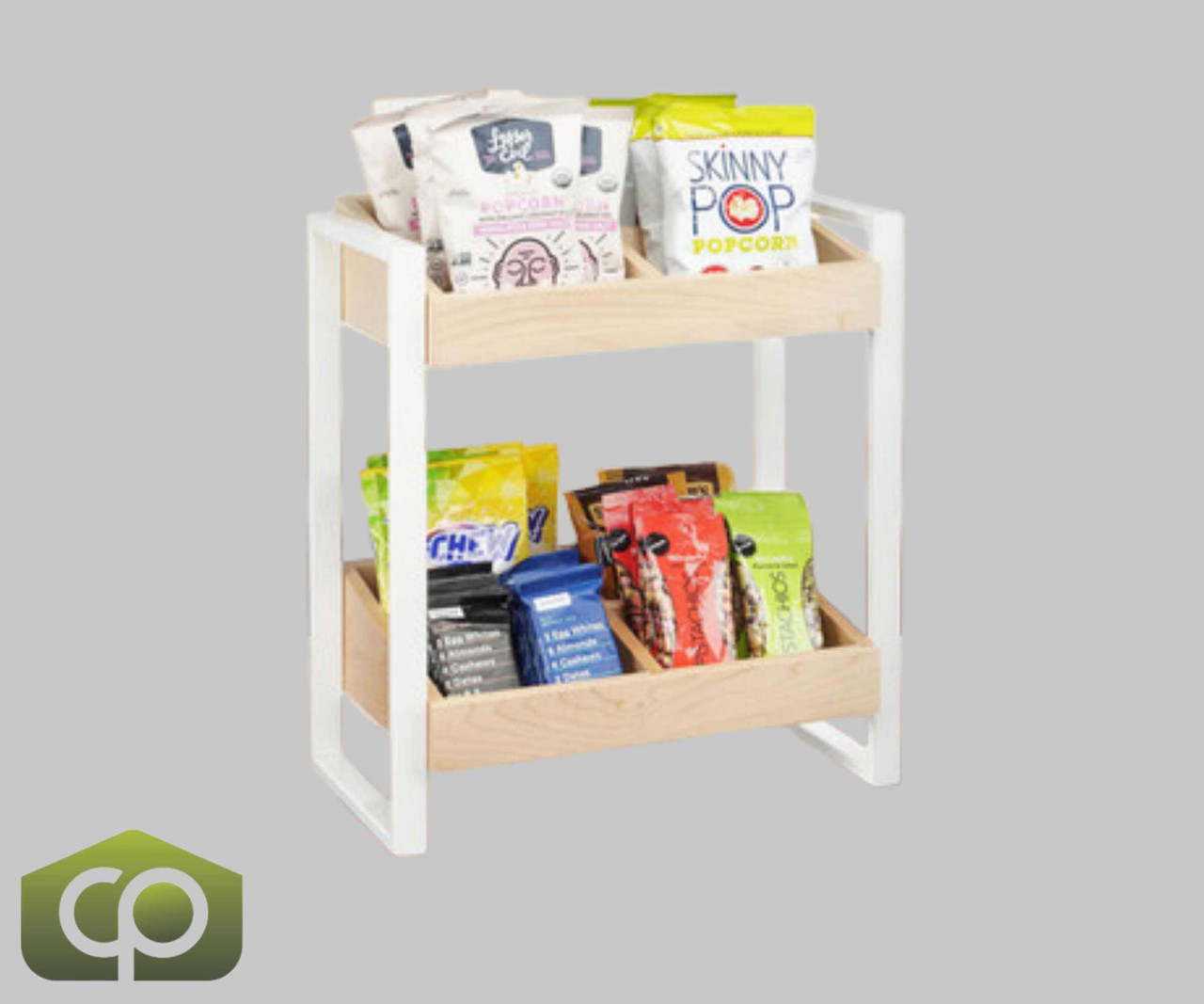 Cal-Mil Blonde Maple Wood Two Tier Organizer | Organize and Display with Style
