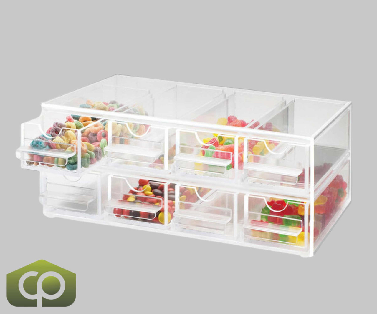 Cal-Mil Eight Drawer Topping Dispenser - Organized Toppings, Happy Patrons