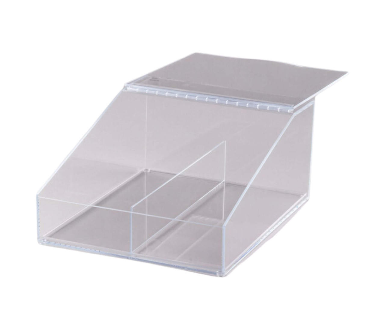  Cal-Mil 123 Classic Acrylic Food Bin with Removable Divider - 13" x 16" x 7" - Versatile Food Storage 