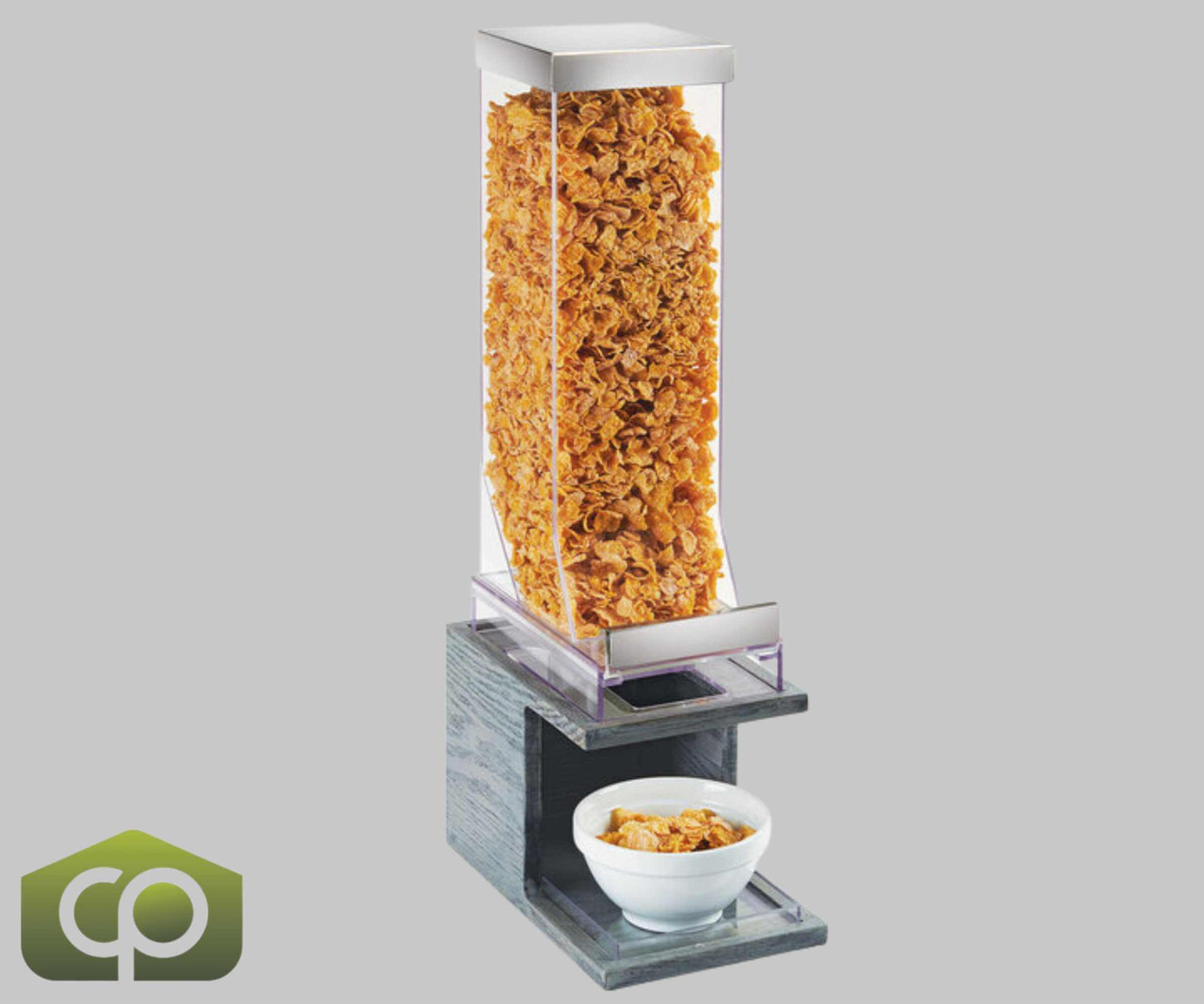 Cal-Mil Ashwood 9.8 Liter Single Canister Pull and Serve Cereal Dispenser - Contemporary Elegance and Convenient Dispensing