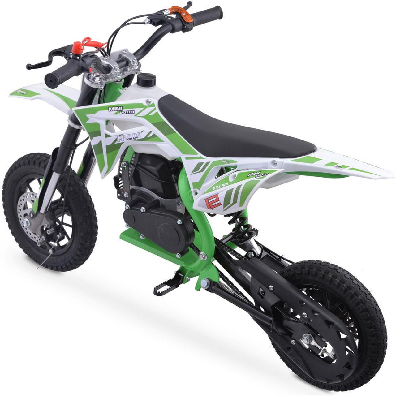  Mototec Villain 52cc 2-stroke Kids Gas Dirt Bike Green 