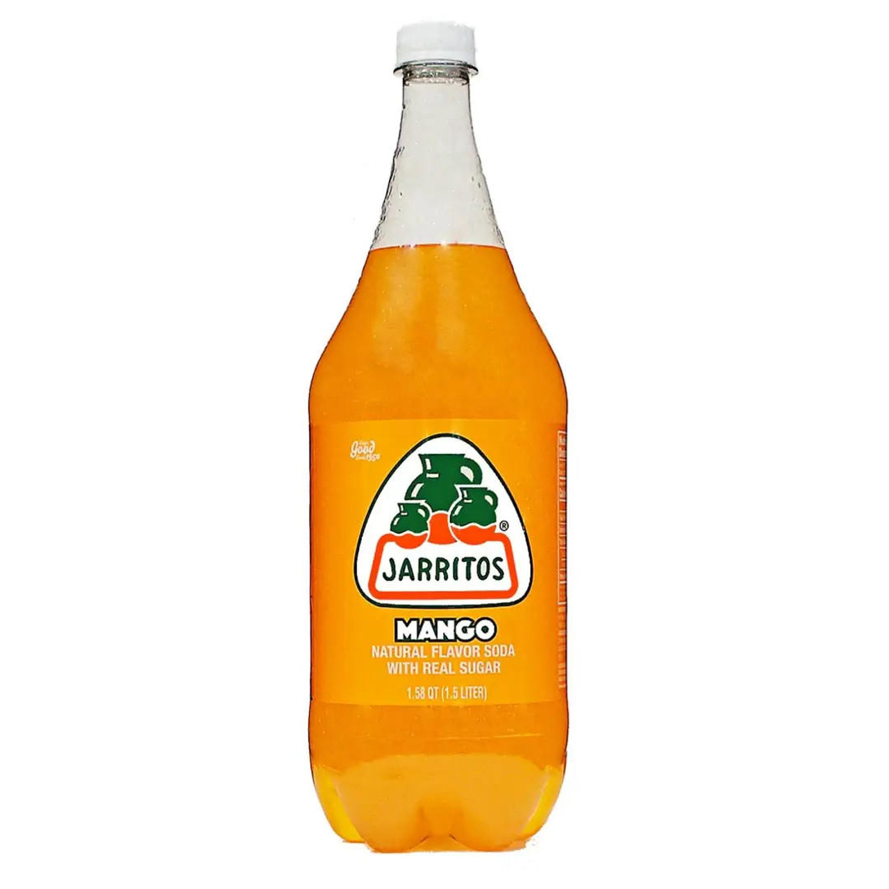 jarritos Jarritos Mango Soda 1.5 L/26.45 lbs (8-Case) - Jarritos Mango: A Refreshing Mexican Mango Soft Drink with 100% Natural Sugar 