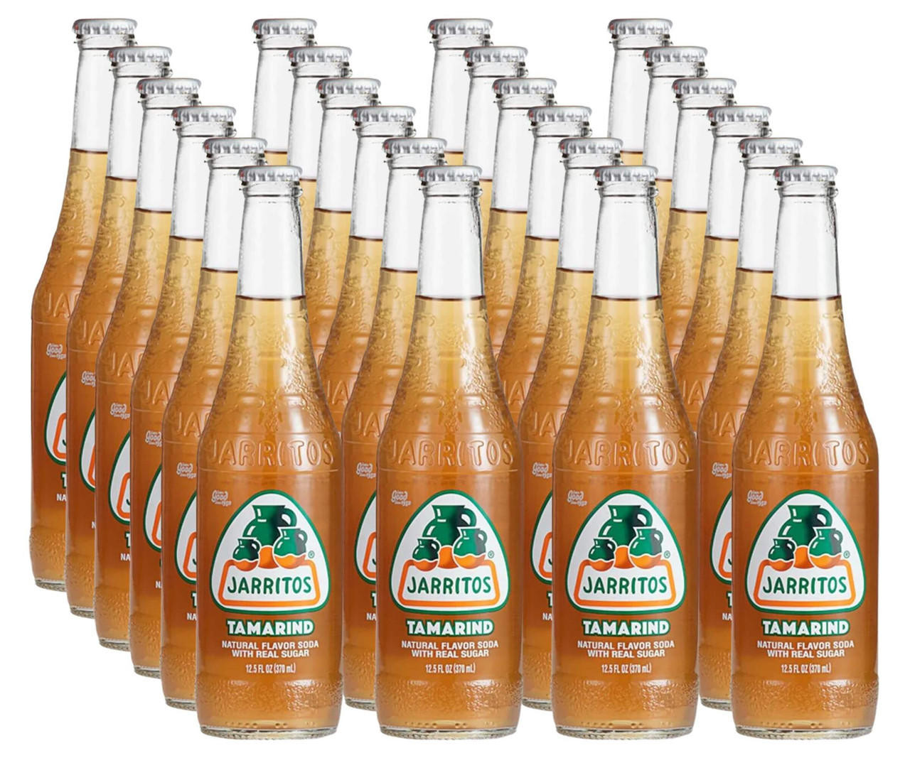 jarritos Jarritos Tamarind Soft Drink 12.5 oz/18.75 lbs (24-Case) - A Refreshing Mexican Tamarind Soft Drink with 100% Natural Sugar 
