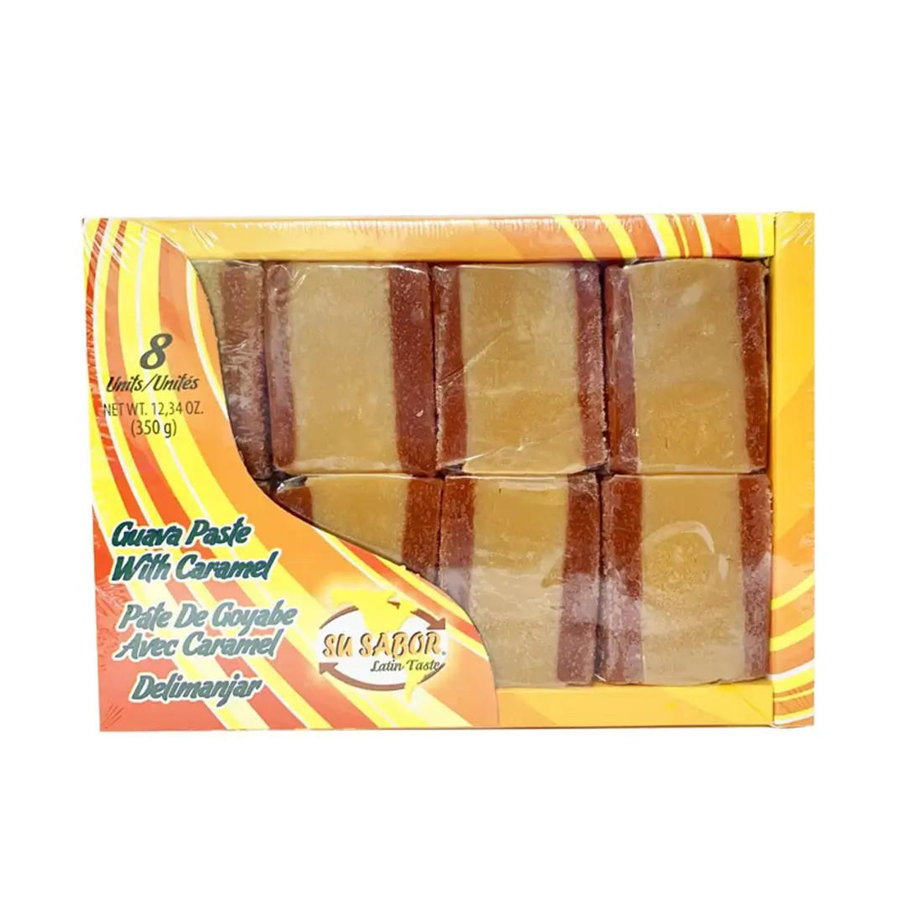  Su Sabor Delimanjar / Guava & Caramel 8/350g (16-Case) - Delimanjar: Sweet Guava Paste Infused with Caramel Goodness 