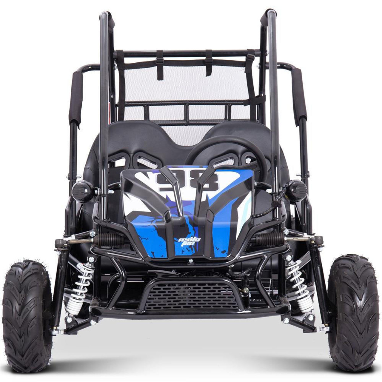  Mototec Mud Monster Xl 72v 2000w Electric Go Kart Full Suspension Blue 