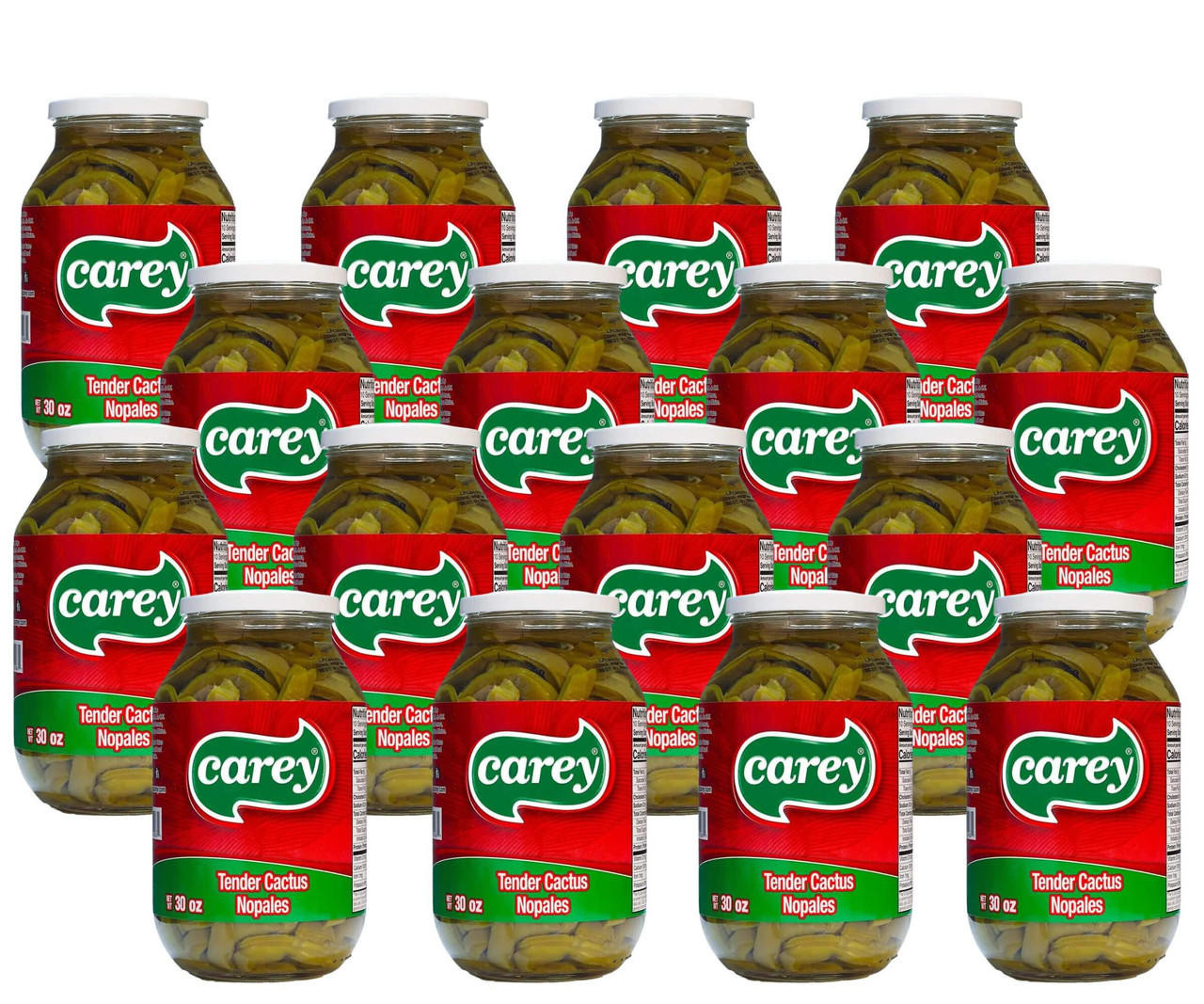  Carey Tender Cactus Nopales 33 oz (12-Case) - Sliced Tender Cactus for Authentic Latin American Dishes 