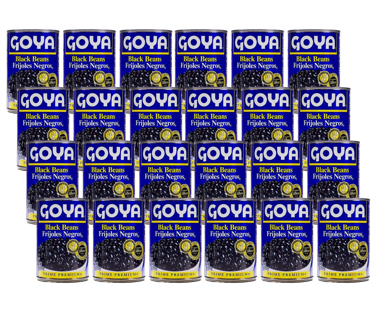 goya Goya Black Beans Can 15.5 oz (24-Case) - Nutrient-Rich Frijoles Negros for Authentic Latino Cuisine 