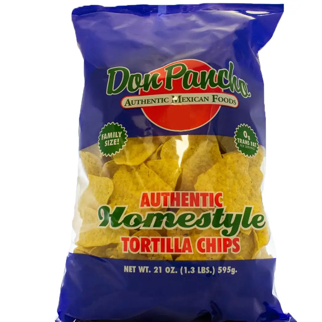 Don Pancho Home Style Chips 21 oz/(7Case) Family Size Homestyle