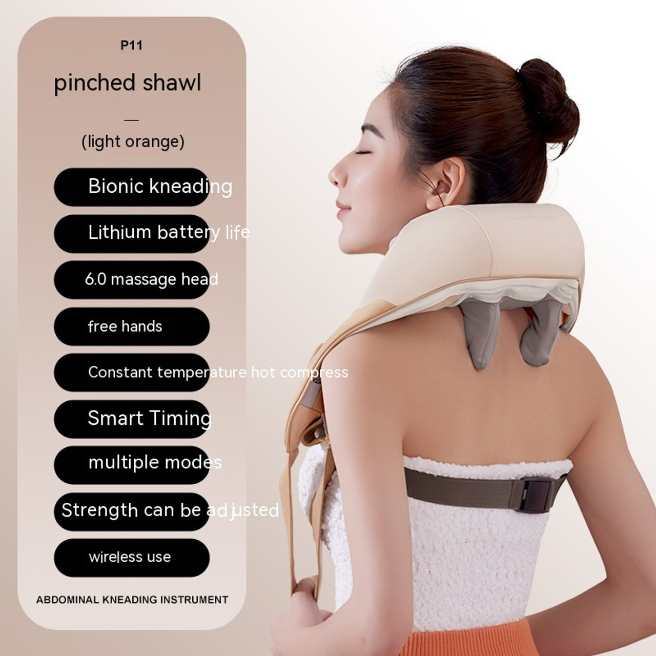 Oblique Muscle Shoulder and Neck Massager Clip Kneading Electric