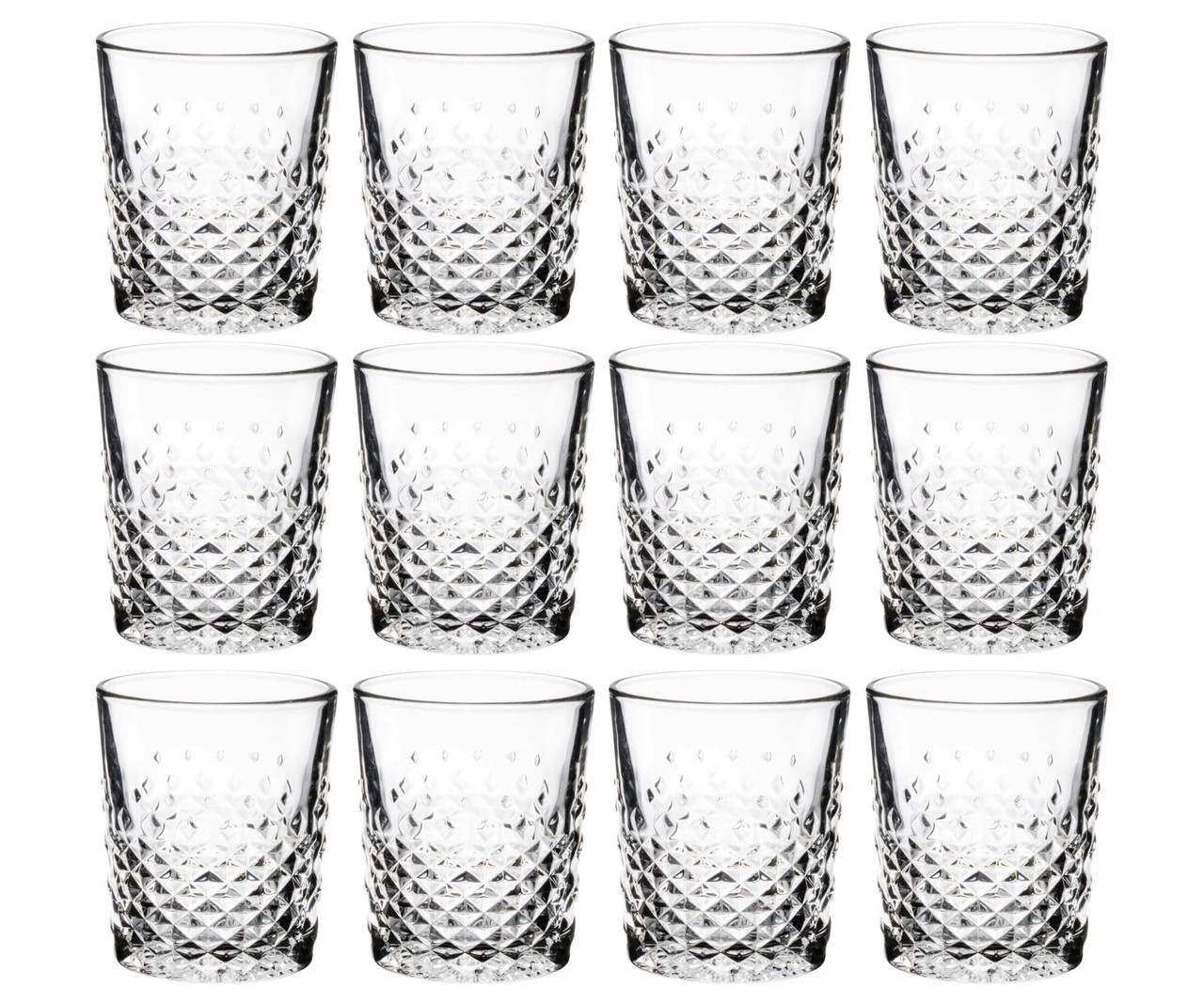 Libbey Carats 12 oz. Rocks/Double Old Fashioned Glass - 12/Case-Chicken Pieces