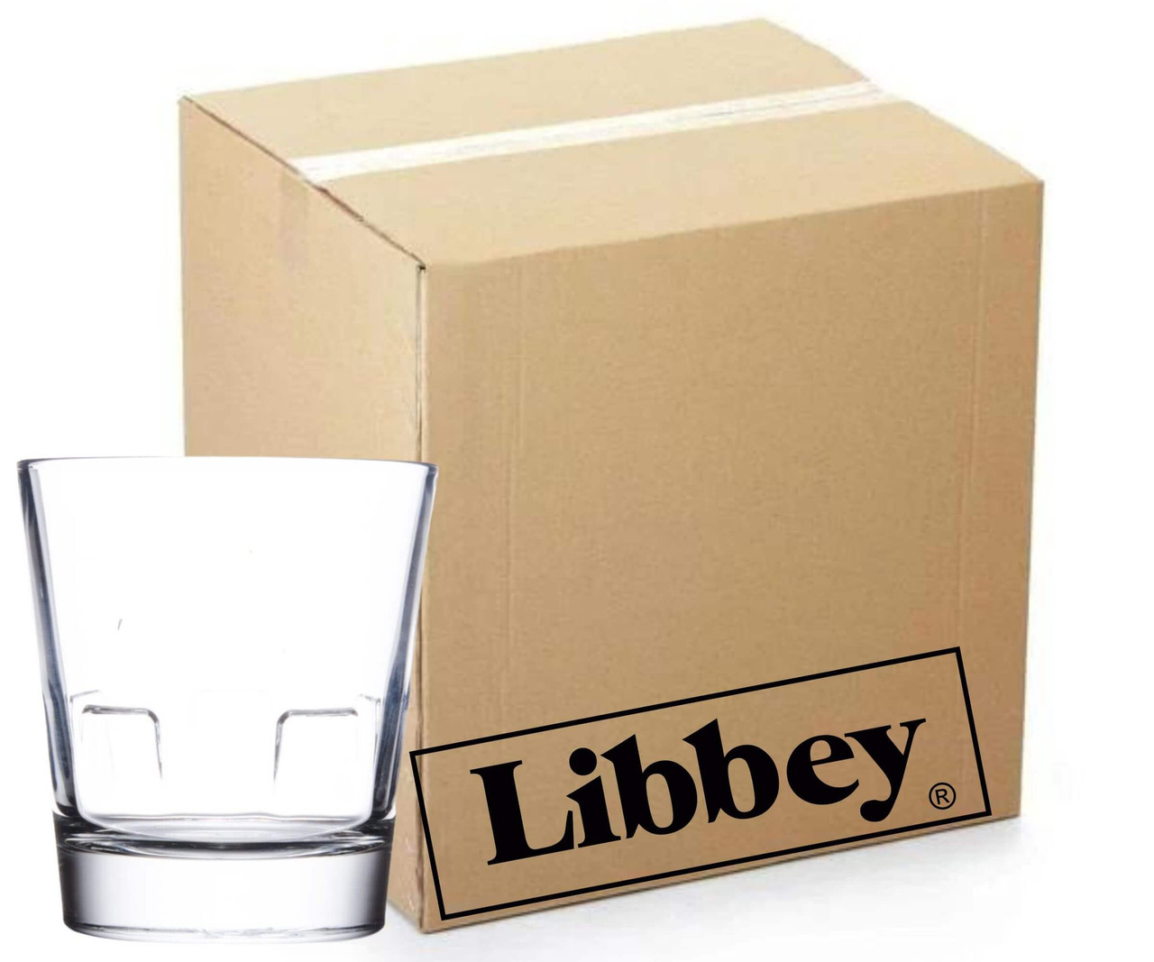 Libbey 12-Case Optiva 10 oz. Stackable Rocks/Old Fashioned Glassware-Chicken Pieces