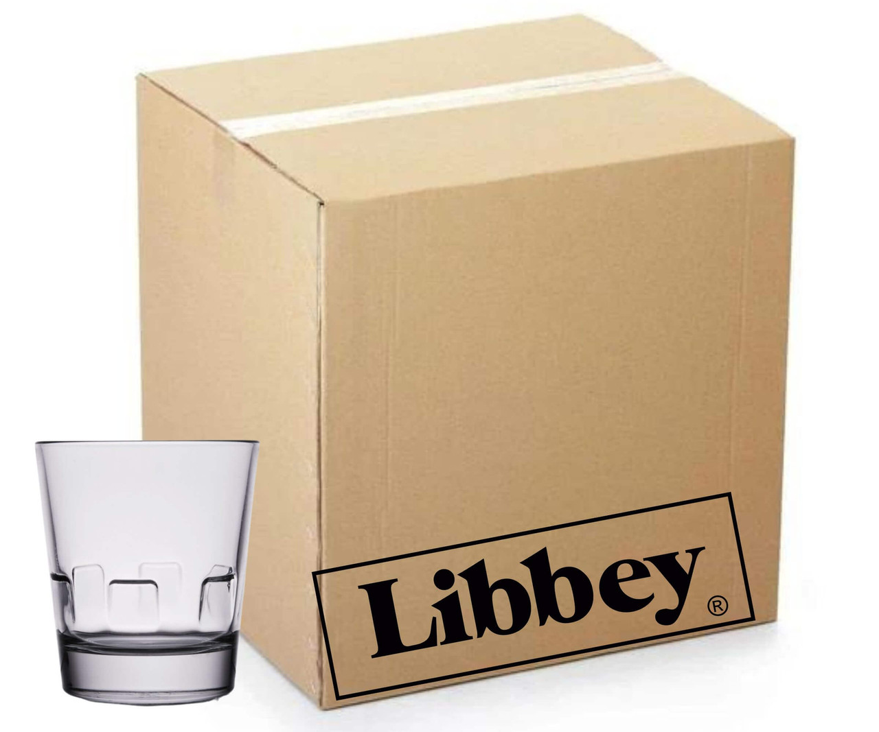 Libbey Optiva 12oz. Stackable Rocks/Double Old Fashioned Glass - 12/Case-Chicken Pieces