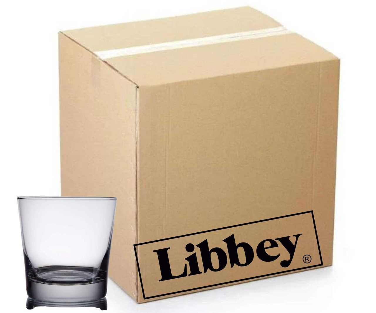 Libbey's Timeless Rocks: 36/Case Heavy Base 9 oz. Old Fashioned Glass-Chicken Pieces