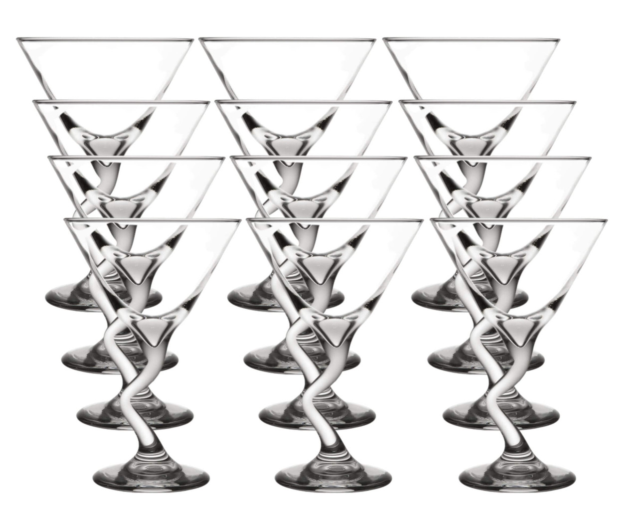 Libbey 9 oz. Boost Stackable Stemless Martini Glass - 12/Case