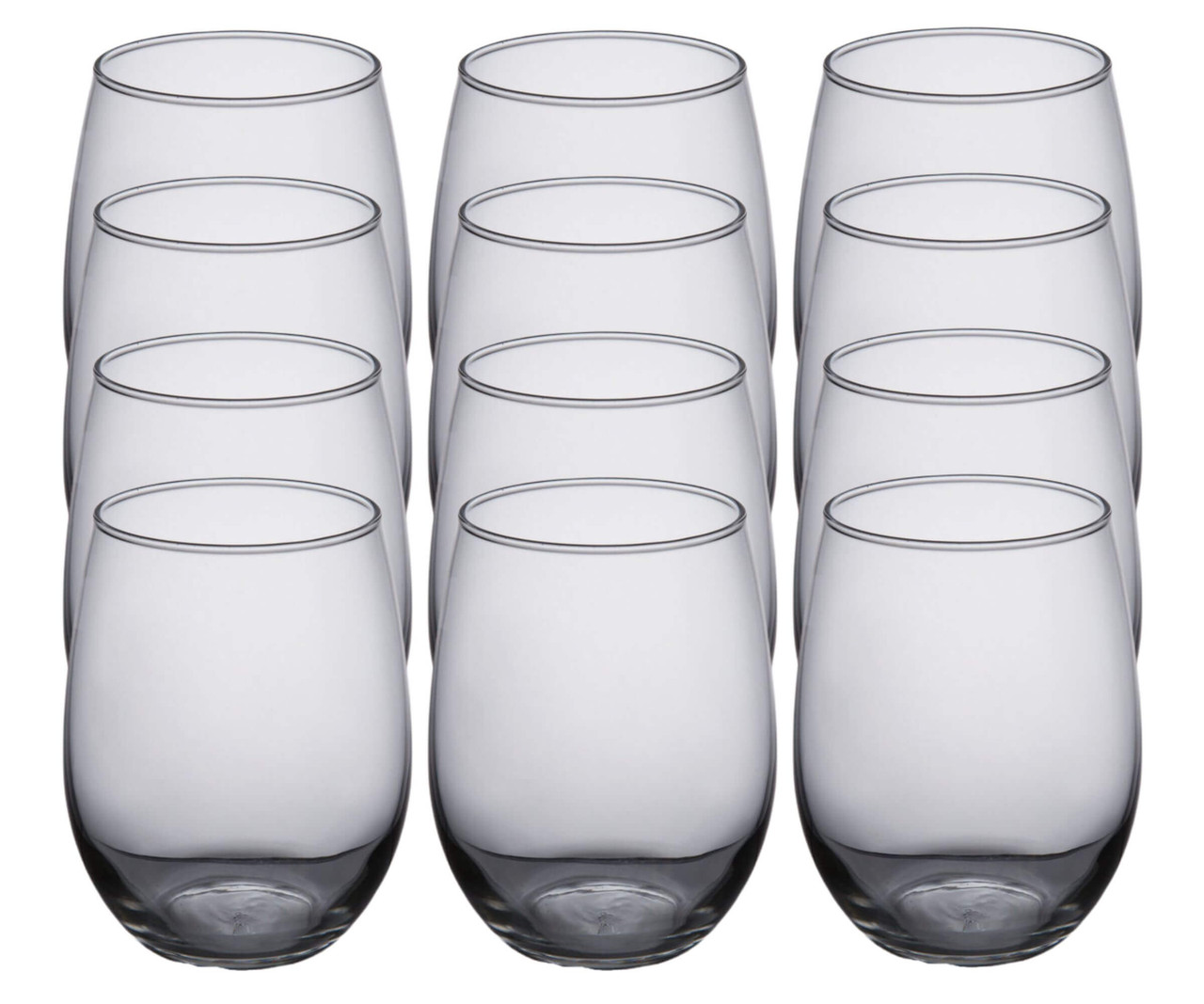 Libbey Stemless Red Wine 4 Piece Glass Set 16.75oz