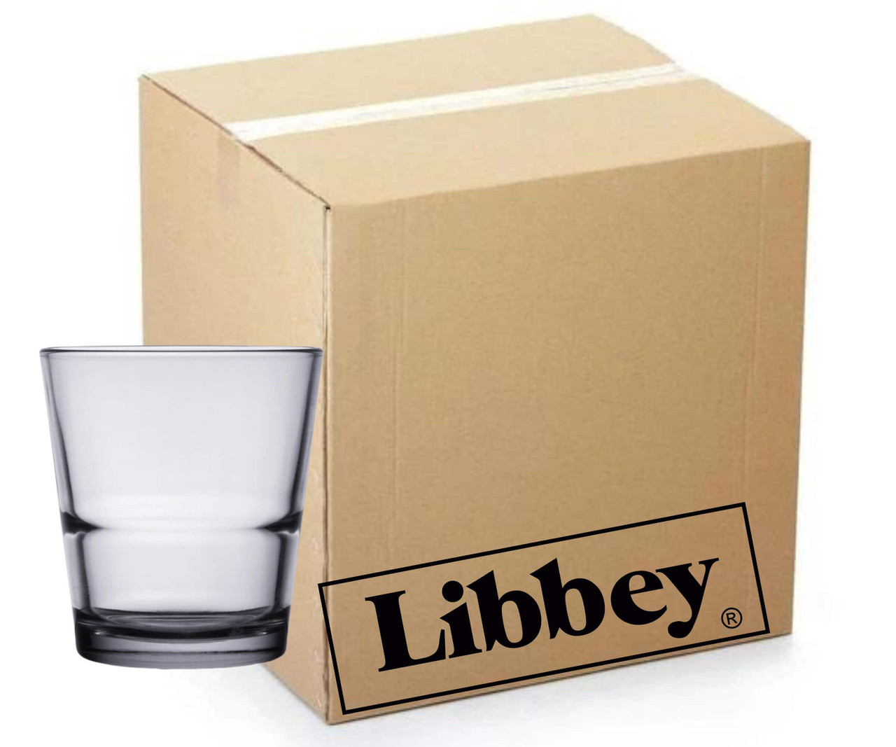 Libbey 24case Restaurant Basics 9 Oz Stackable Rocks Old Fashioned Glass 9017