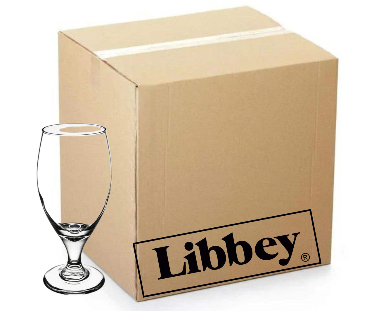 Libbey Grandpa’s Sham Pilsner Beer Glass - Heavy Base - 6 oz Clear