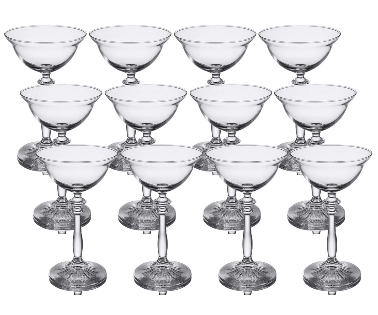 Libbey Vintage Modern Mixology - 12/Case - 4.75 oz. Coupe Cocktail Glass-Chicken Pieces