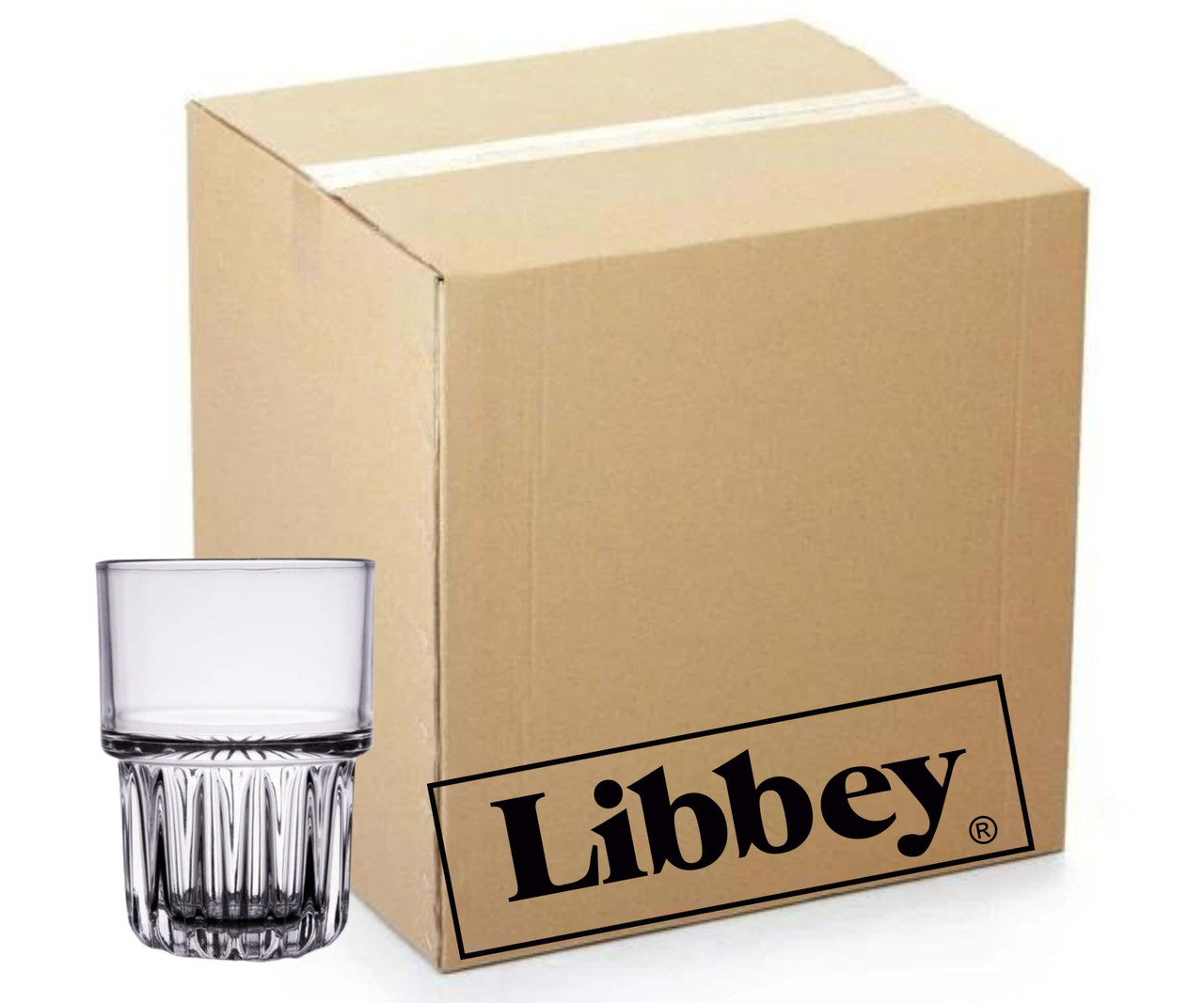 Libbey Everest 36/Case 12 oz. Short Stackable Beverage Glass - Durable Glassware Brilliance-Chicken Pieces