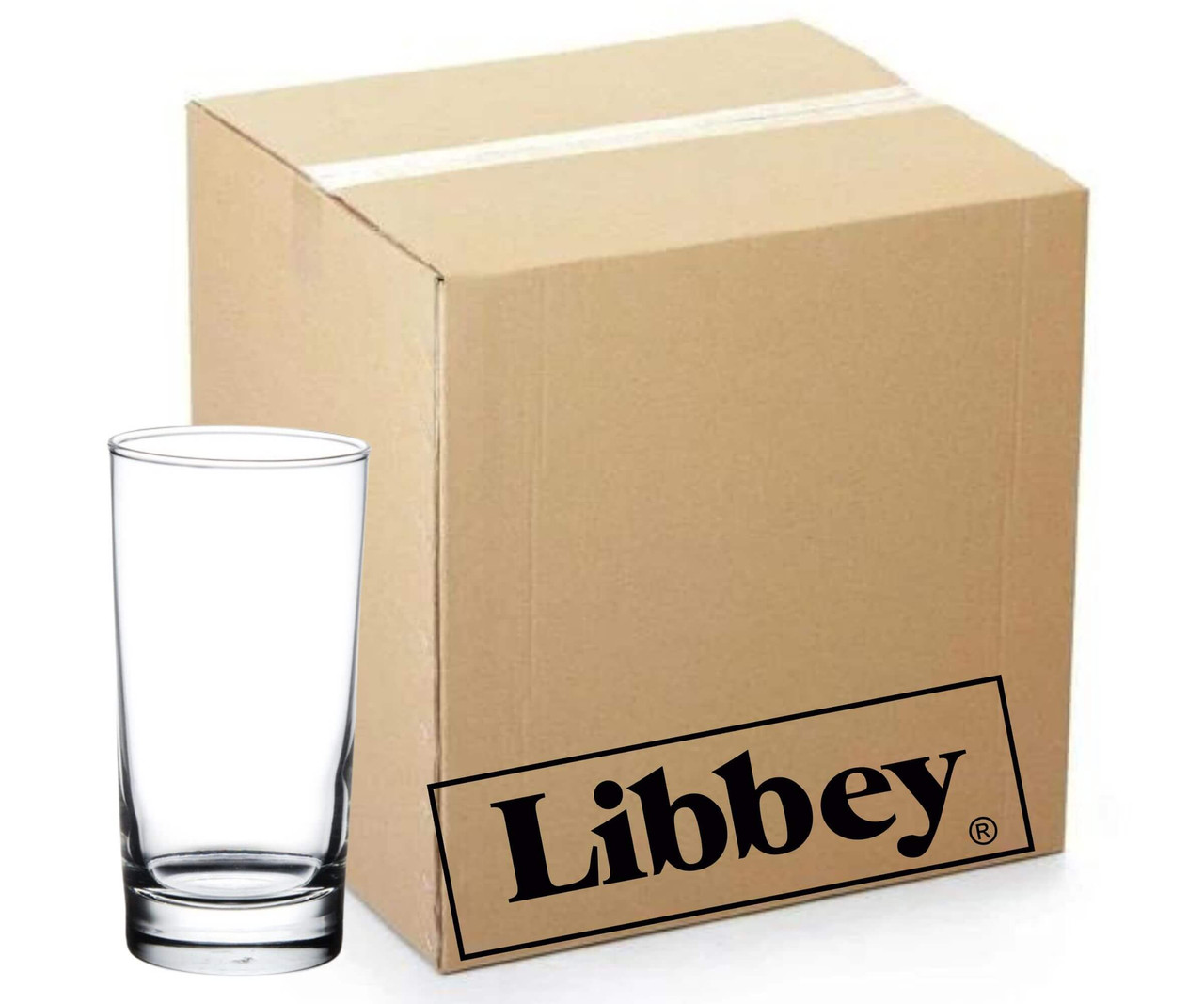 Libbey Case of 48 Heavy Base 12.5 oz. Beverage Glasses-Chicken Pieces