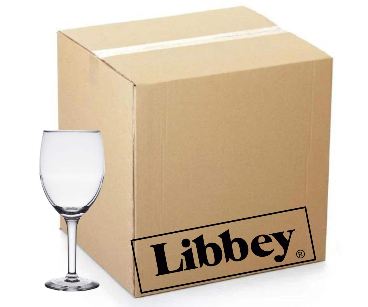 Libbey Citation Case of 24 Chip-Resistant Rim 8 oz. Wine-Chicken Pieces