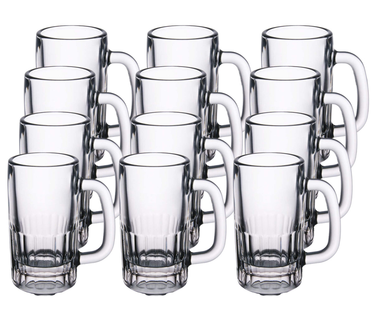 Libbey Case of 12 Sturdy and Durable 10 oz. Classic Design Beer Mugs-Chicken Pieces
