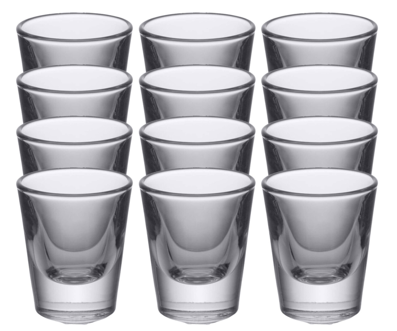 Libbey Set of 12 Shot Glasses - 1.25 oz. | Durable, Crystal Clear-Chicken Pieces