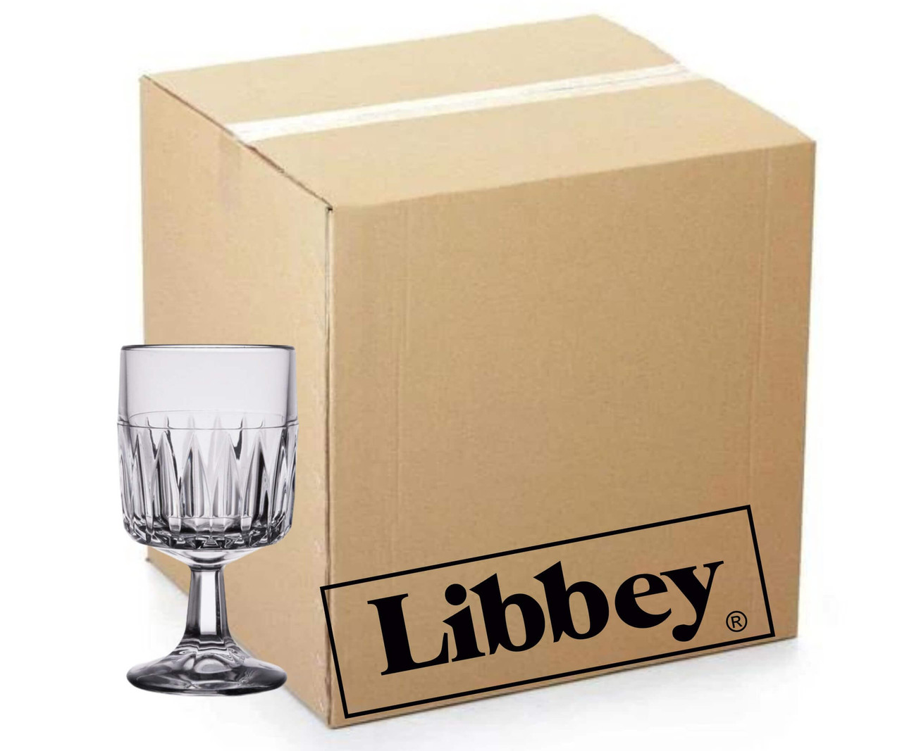 Libbey Winchester Set of 36 DuraTuff Wine Glasses - 8.5 oz.-Chicken Pieces