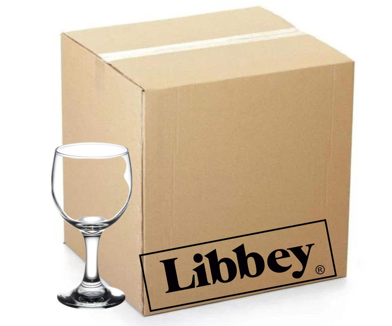 Libbey Embassy Set of 24 Chip-Resistant Wine Glasses - 6.5 oz.-Chicken Pieces