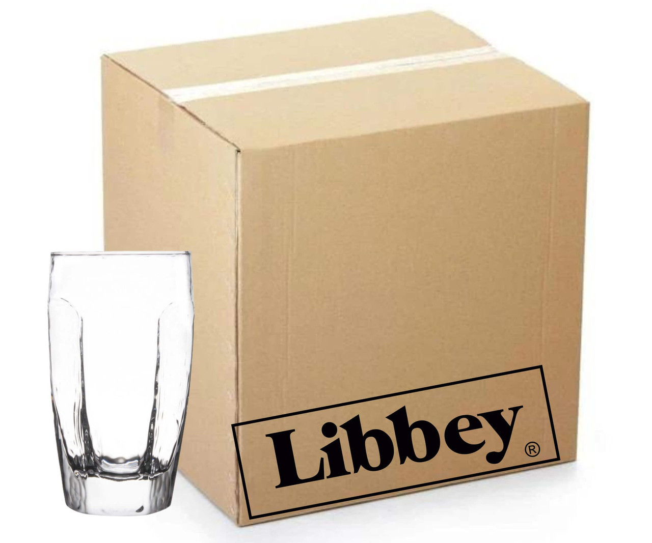 Libbey Chivalry Set of 36 Chip-Resistant Beverage Glasses - 12 oz.-Chicken Pieces
