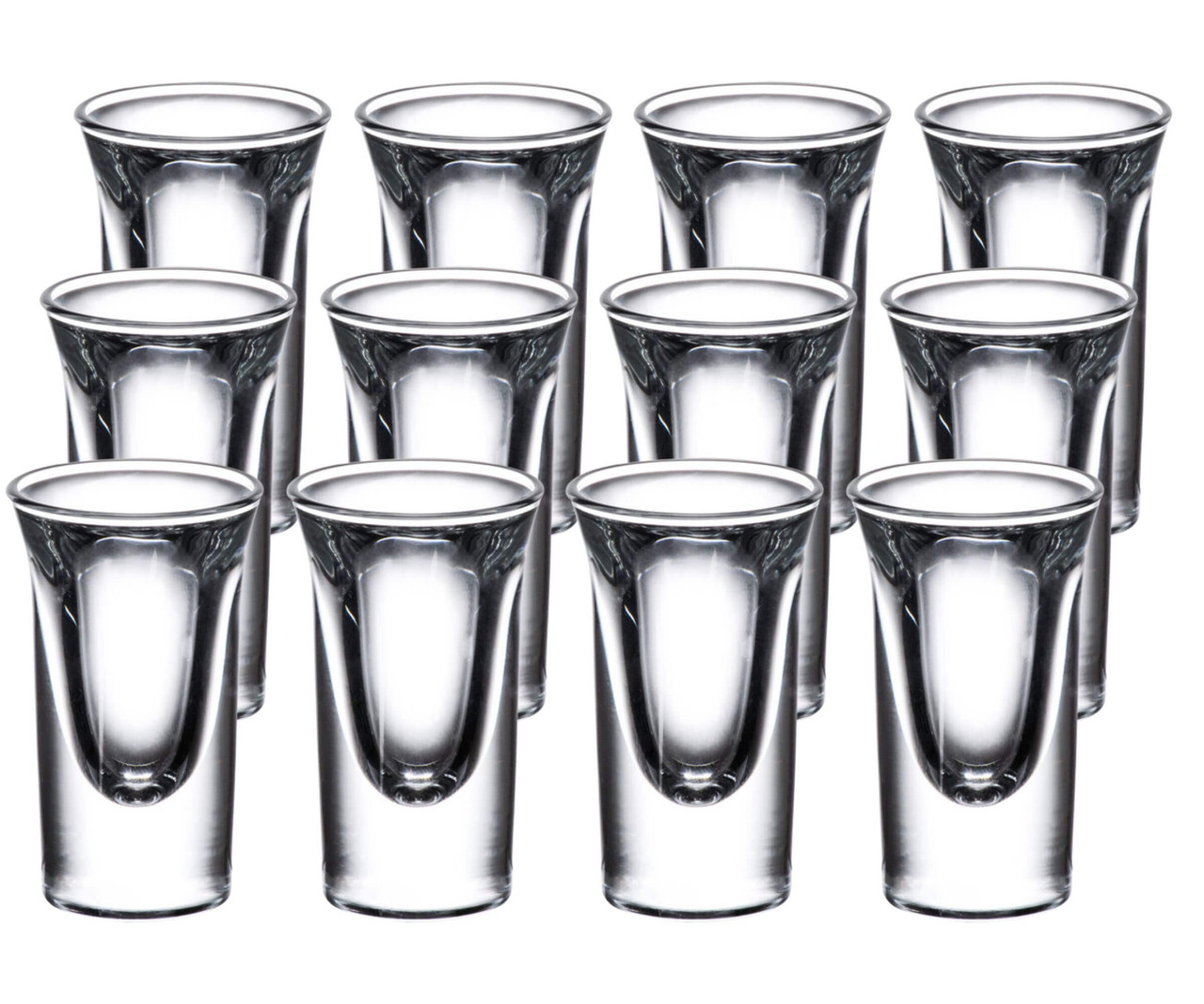 Libbey Set of 12 Tall Shot Glasses - 0.75 oz.-Chicken Pieces