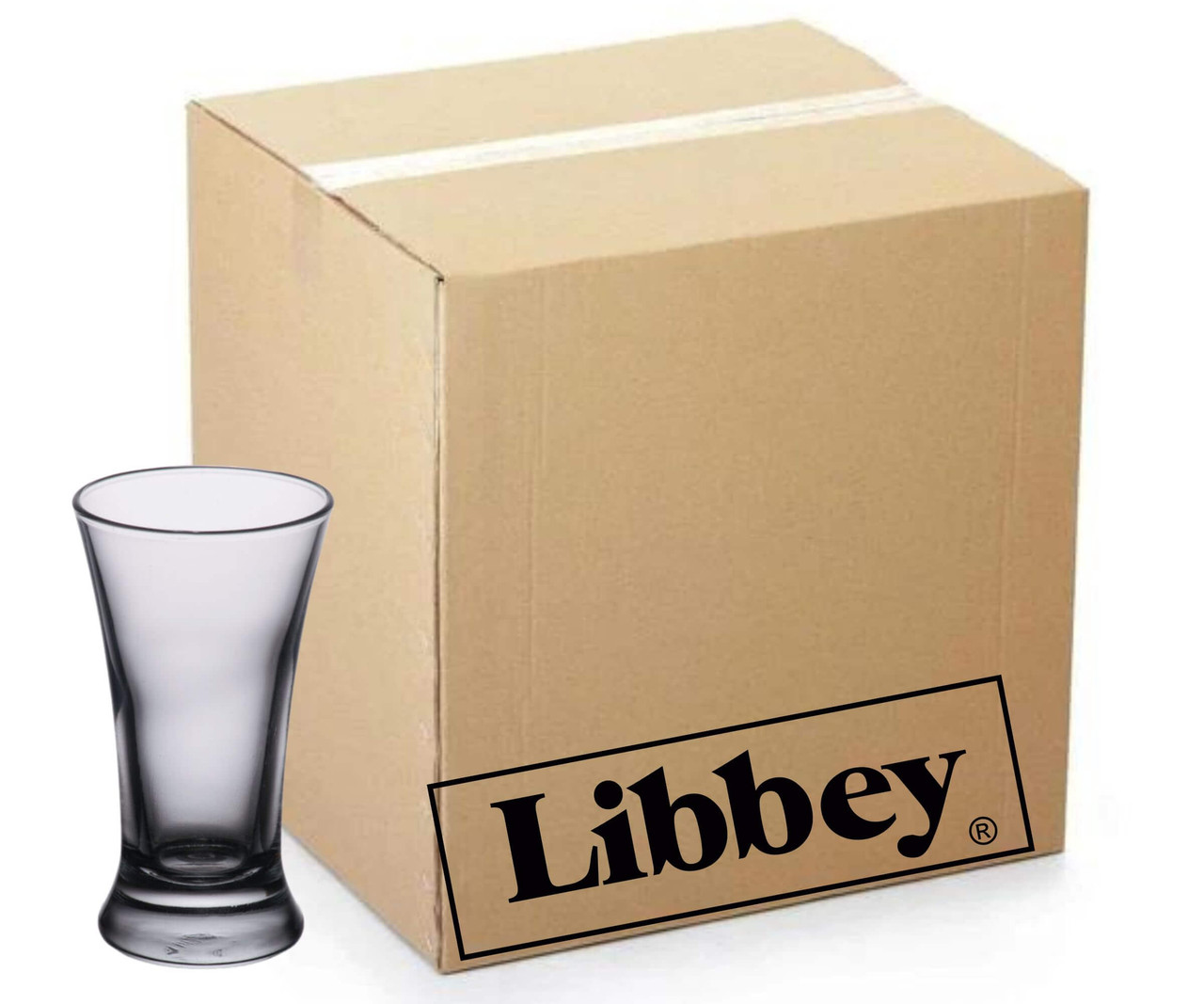 Libbey Case of 24 Flare Shooter Glasses/Beer Tasting Glasses - 2.5 oz.-Chicken Pieces