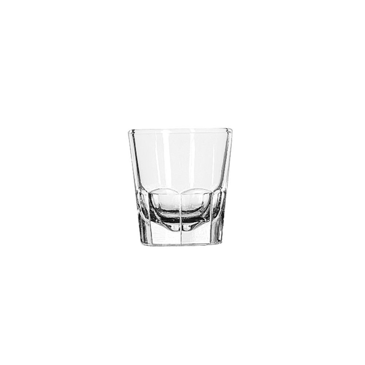 Libbey 36-Piece Set of Unique Paneled Base 5 oz. Rocks/Old Fashioned Glasses-Chicken Pieces
